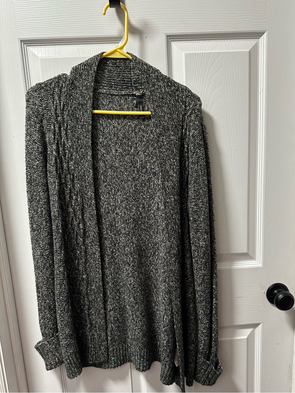 Maurices Gray Marled Open-Front Cardigan